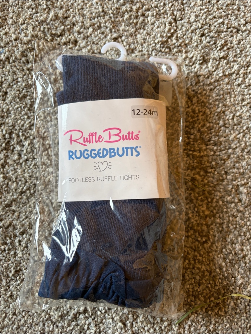Ruffle Butts Rainbow Plaid RuffleBubble Romper and Tights - Picture 3 of 4